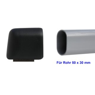 plastic glides glidecap with felt Fi-109 feltglide cap for school-furniture with oval steel frame
