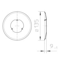 Speichenschutzscheibe 135 mm für ATB MTB Fahrrad...